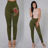 SOOTC- Solid Wash Skinny Jeans Woman High Waist NEW Denim Pants Plus Size Push Up Trousers 2018 warm Pencil Pants Female **