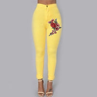 SOOTC- Solid Wash Skinny Jeans Woman High Waist NEW Denim Pants Plus Size Push Up Trousers 2018 warm Pencil Pants Female **