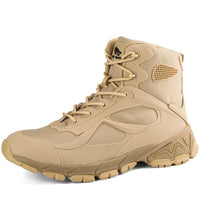 SOOTC WolfLanda Fashion Winter Men Leather Boots Shoes Tactical Desert Combat Men's Boots Outdoor Shoes Ankle Boots Zapatos De Hombre