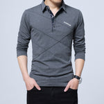 SOOTC WolfLanda 5XL Plus Size Polo Shirt Men Fashions Brand Mens Polo Shirts Long Sleeves Casual Male Shirt Homme Collar Shirts