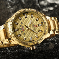 Gold Men Watch Luxury Brand Watches Men Sport Full Steel Quartz Watch Man 3Atm Waterproof Clock Military Wristwatches Relogio Ma