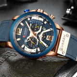 SOOTC WolfLanda CURREN Casual Sport Watches for Men Brand Luxury Military Leather Wrist Watch Man Clock Fashion Chronograph Wristwatch