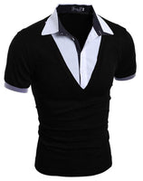 Mens Polo Shirt Male Short Sleeve Fashion Casual
