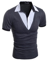 Mens Polo Shirt Male Short Sleeve Fashion Casual