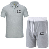 SOOTC WolfLanda men's brand print polo shirt+mens shorts summer polo shirt sweatshirt Men Fashion Two Pieces Sets free shipping