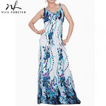 WolfLanda-SOOTC  Nice & forever genuine Bohemian Beach Spaghetti Strap Dresses Maxi Long Women Summer Dress