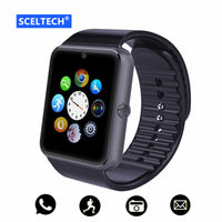 SOOTC-SCELTECH X1 Bluetooth Smart Watch For Apple iPhone IOS Android Phone Wrist Wear Support Sync smart clock Sim Card PK DZ09 GV18