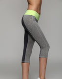 Top Quality Women Sporting Capri Leggings Short Fitness Dancing Pants, Sexy Patchwork Elastic Wicking Workout Clothes For Female