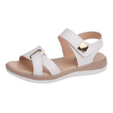 SOOTC WolfLanda YOUYEDIAN flat sandals for women summer sandals Women's Solid Color Versatile Sandals Summer Breathable Fashion Casual Shoes