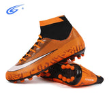 SOOTC WolfLanda ZHENZU Professional Men Boys High Ankle Soccer Shoes Cleats Outdoor Football Boots Kids Athletic Sneakers chaussure de foot