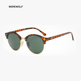 WEREWOLF brand Quality fashion Men Women Mirror frame rayed ben sunglasses 4246 HD sun glases Travel kim Jacket 3016 gozluk