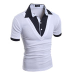 Mens Polo Shirt Male Short Sleeve Fashion Casual