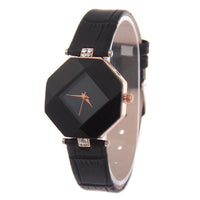 high-quality 5 color jewelry watch fashion gift table women Watches Jewel gem cut black geometry quartz wristwatches